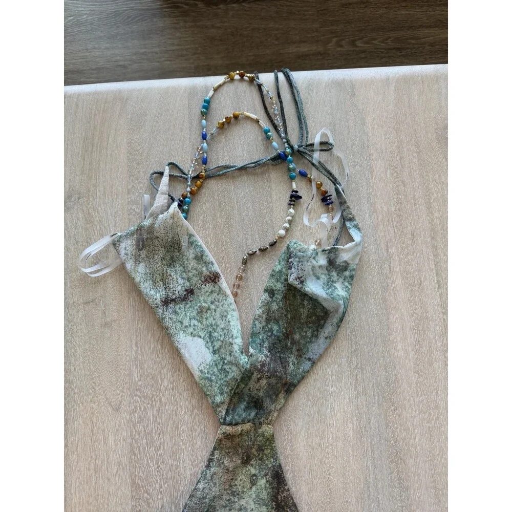 Jaded London NWT Vida Backless Maxi Dress With Shell Trim Size Small - Picture 5 of 10